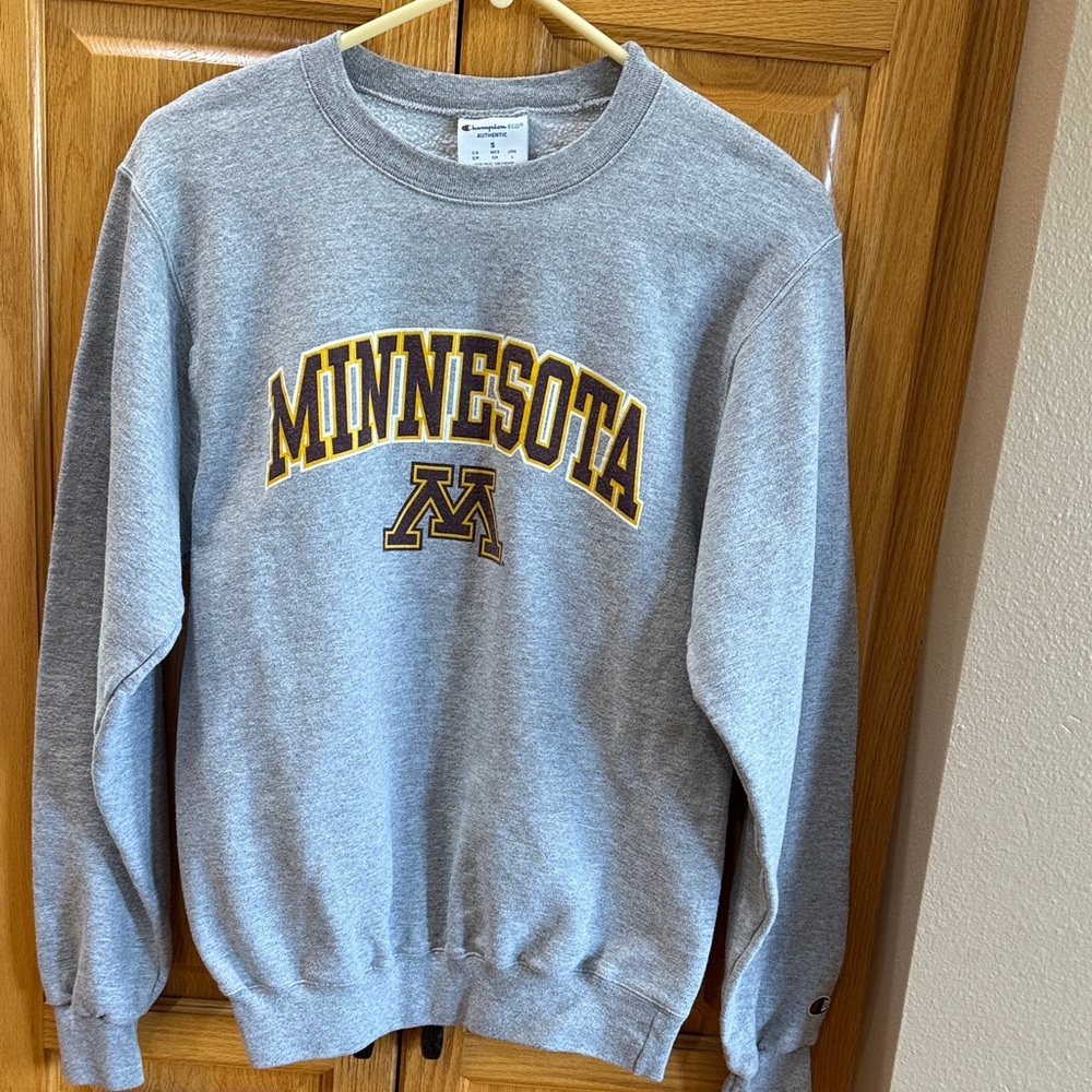 Champion Gray Minnesota Crewneck Sweater